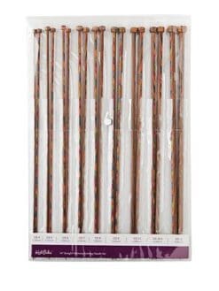 Knit Picks Rainbow Wood Straight 14 Inch Knitting Needle Set