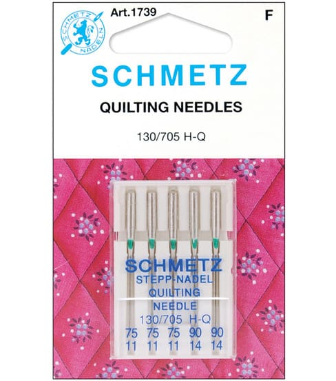 Schmetz Quilt Machine Needles 5Pcs Sizes 75/11,90/14 1 Schmetz Quilt Machine Needles 5Pcs Sizes 75/11,90/14
