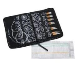 ChiaoGoo Spin Interchangeable Knitting Needle Set Small Needles: Size US 2 (2.75mm) - Size US 8 (5mm) 2500-S