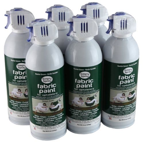 Simply Spray Upholstery Fabric Spray Paint 6 Pack Hunter Green Sewmall   5513951Cq43I4MdL 2 