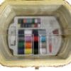 Michley Sewing Basket with Sewing Kit, 41-Piece