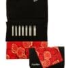 HiyaHiya Interchangeable 4-inch (10cm) Sharp Steel Knitting Needle Set; Small Tip Sizes (US 2-8) HISSTINKIT4SM