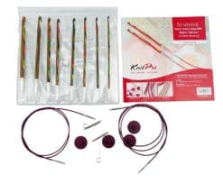KnitPro 20735 Crochet needle set Symfonie wood tunisian, interchangeable