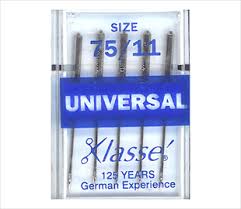KLASSE' - UNIVERSAL SIZE 75/11 MACHINE NEEDLES - FINE