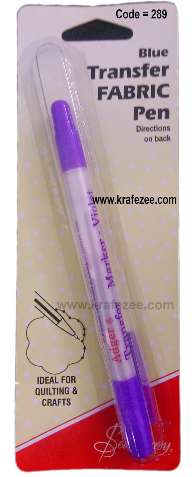 Fabric transfer pen clearance