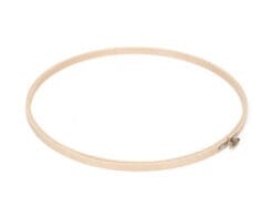 Wooden Round Embroidery Hoop 12" Beige - 3 Sets
