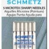 Schmetz Microtex Sharp Machine Needles-Size 8/60, 70/10