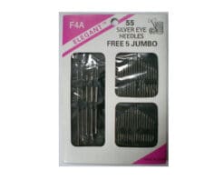 Elegant 55 Silver Eye Needles - FA4 - 24 Cards