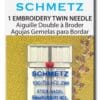 Schmetz Sewing Machine Twin Embroidery Needle 1736