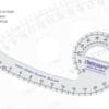 Linograph CQV02-Vary Form Curve Ruler (46cms Marking) 10″ x 5″