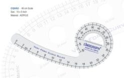 Linograph CQV02-Vary Form Curve Ruler (46cms Marking) 10″ x 5″