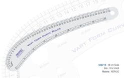 Linograph CQV10-Vary Form Curve Ruler (48cms Marking) 18″ x 5″