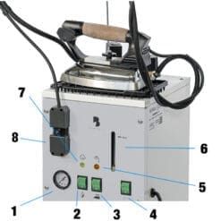 Alternative view of Battistella Barbara 31 Semi-Automatic Steam generator with 4.5L Stainless Steel boiler and EOS 800W iron