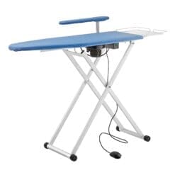 Battistella Eolo White Foldable, Vacuum and Heated Ironing Board with Non-Heated Sleeve Arm