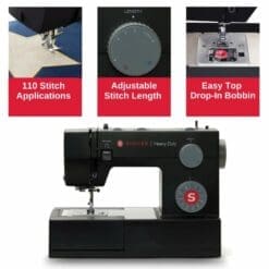 Alternative view of SINGER-HD4432 Heavy Duty Black Sewing Machine Special Edition