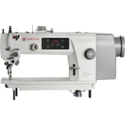 Singer 712G-73CEA Direct Drive Upper and Lower Compound Feed Lockstitch Industrial Sewing Machine with Table
