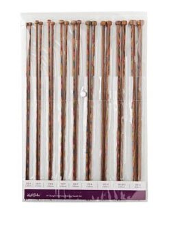Alternative view of Knit Picks Rainbow Wood Straight 14 Inch Knitting Needle Set