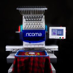 Alternative view of Ricoma RCM-1501-TC-7S 15-Needle Single Head Computerized Embroidery Machine - Embroidery Area: 500x350mm - Best for T-Shirt, Readymade Garments and Caps