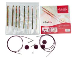 Alternative view of KnitPro 20735 Crochet needle set Symfonie wood tunisian, interchangeable