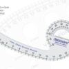 Linograph CQV02-Vary Form Curve Ruler (46cms Marking) 10″ x 5″