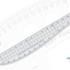 Linograph CQV04-Vary Form Styling Ruler (24″ Marking) 18.5″ x 5.5″