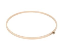 Wooden Round Embroidery Hoop 12" Beige - 3 Sets